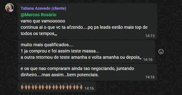 Print original de conversa com cliente 3