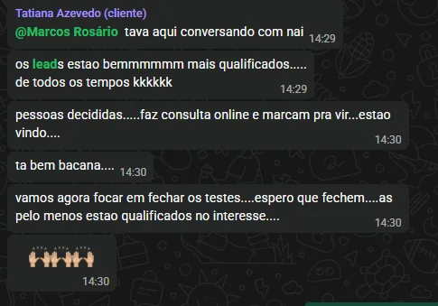Print original de conversa com cliente 2