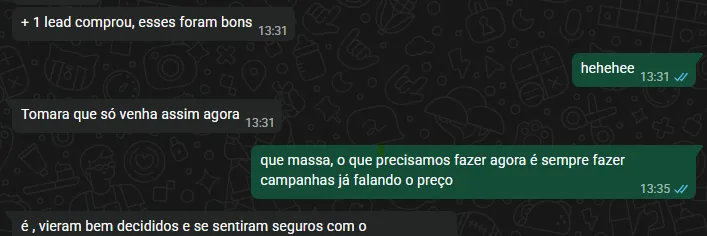 Print original de conversa com cliente 1
