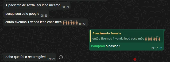 Print original de conversa com cliente 4
